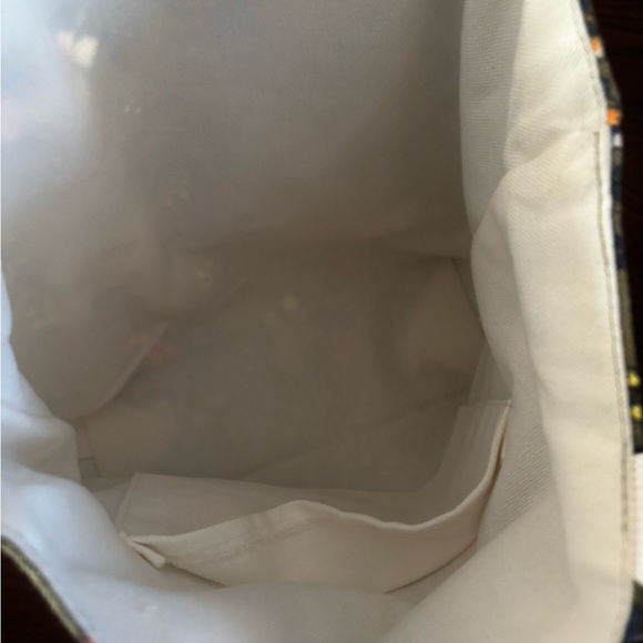 Vintage Artistic Floral Corduroy Tote-Olive - Picture 3 of 6